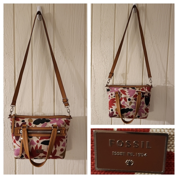 Fossil Handbags - Fossil Floral Handbag Purse Crossbody